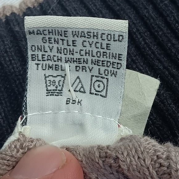 Levis Red Tab Mens Medium Brown 1/4 Zip Ribbed Knit Pullover Sweater - Picture 8 of 13